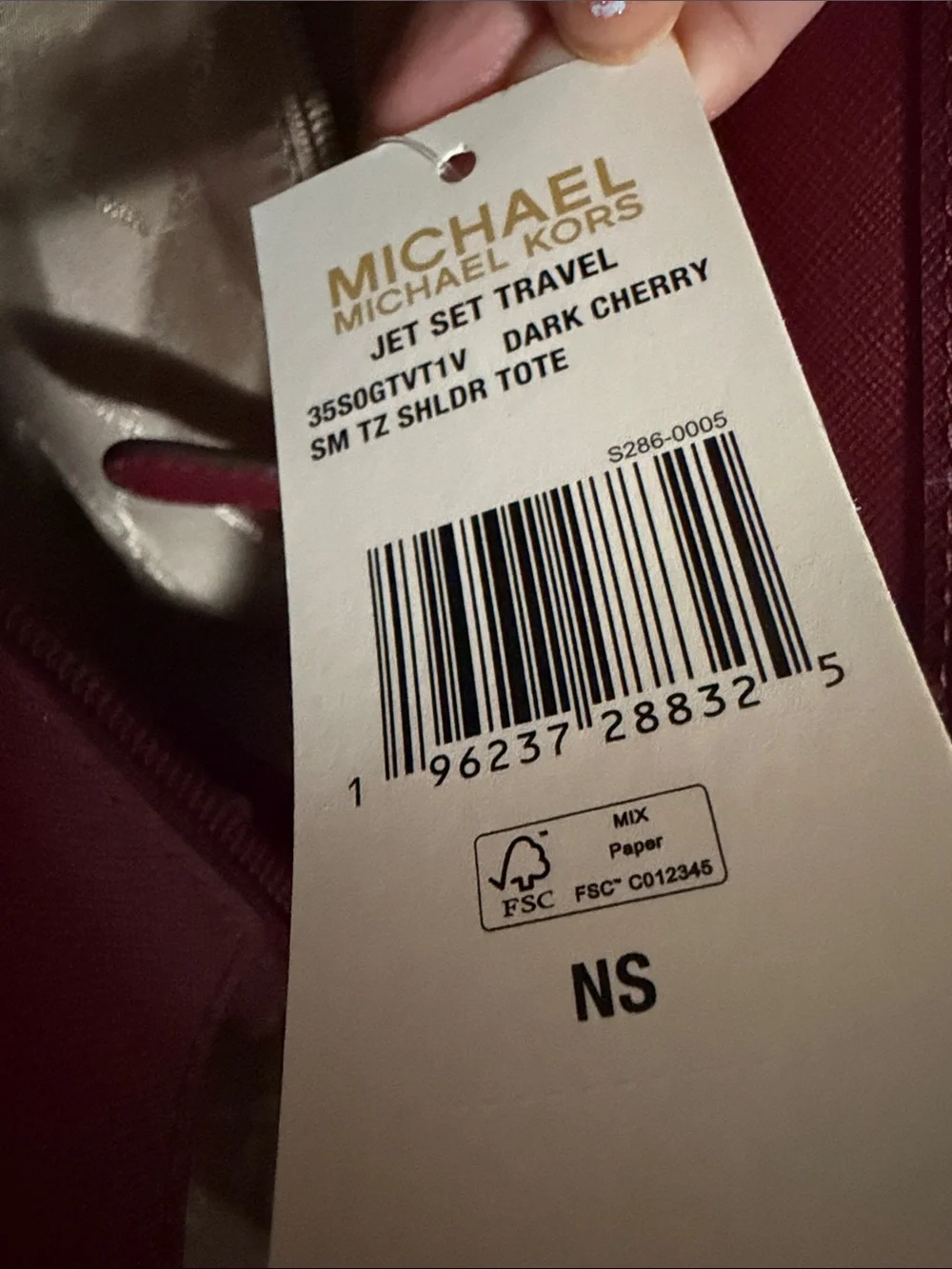 Michael Kors jet set travel tote